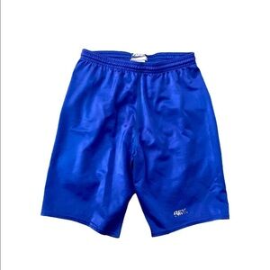 BIKE l Vintage Bright Blue Workout Shorts Old School Boys Large
